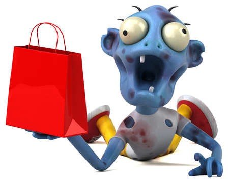 Fun zombie - 3D Illustrationの写真素材