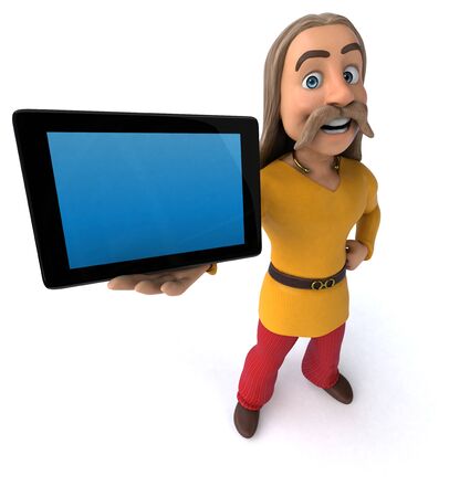 Fun gaul - 3D Illustrationの写真素材