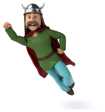 Gaul warrior - 3D Illustrationの写真素材