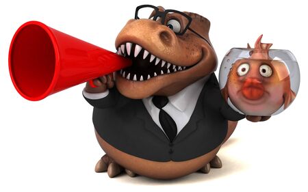 Fun trex - 3D Illustrationの写真素材