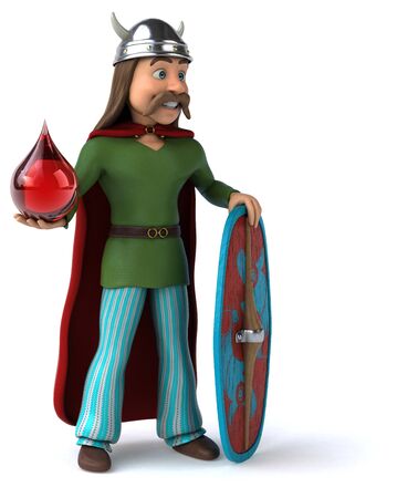 Fun Gaul - 3D Illustrationの写真素材