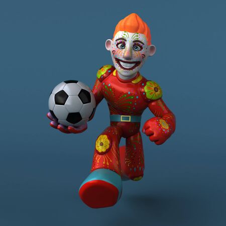 Mexican hero - 3D Illustrationの写真素材