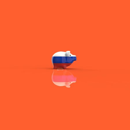 Piggy bank - 3D Illustrationの写真素材