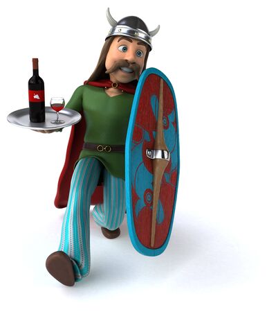 Fun Gaul - 3D Illustrationの写真素材