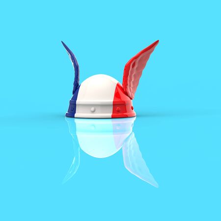 Gaul helmet - 3D Illustrationの写真素材
