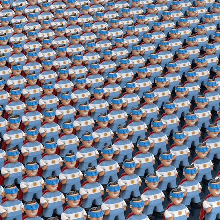 Superhero concept - 3D Illustrationの写真素材