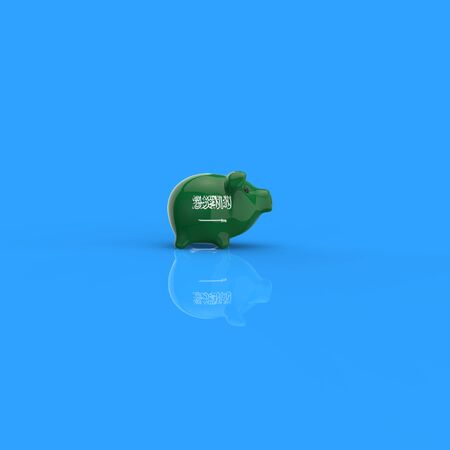 Piggy bank - 3D Illustrationの写真素材