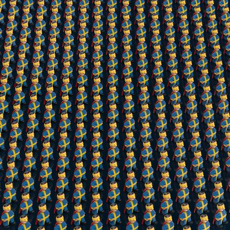 Superhero concept - 3D Illustrationの写真素材