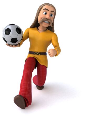 Fun gaulois - 3D Illustrationの写真素材