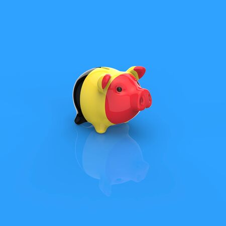 Piggy bank - 3D Illustrationの写真素材