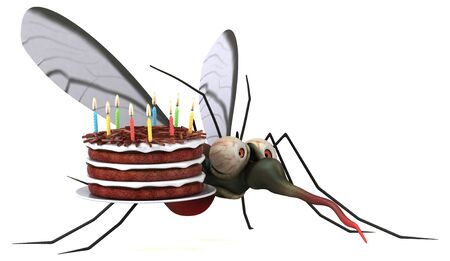 Mosquito - 3D Illustrationの写真素材