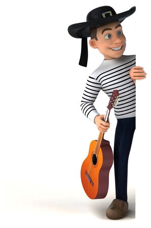 Fun 3d cartoon breton characterの写真素材