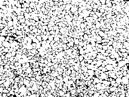 Abstract background with old rock, stone texture, sea pebbles. Black and white grunge textured baclground. Vector illustration EPS 10 file.のイラスト素材