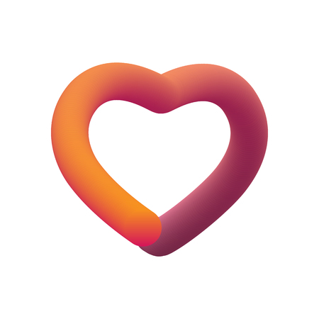 Blend Heart icon. Web Button. Social media app design for Valentines holiday, Wedding, Love, Women, Mothers Day, Birthday isolated on white backgroundのイラスト素材