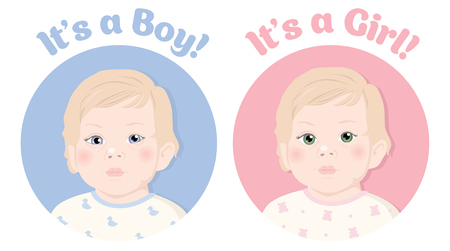 It's a Boy! It's a Girl!のイラスト素材