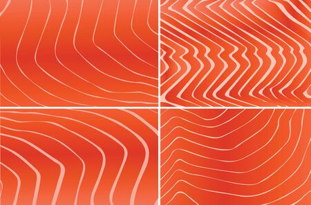 Red salmon texture. Food background.のイラスト素材