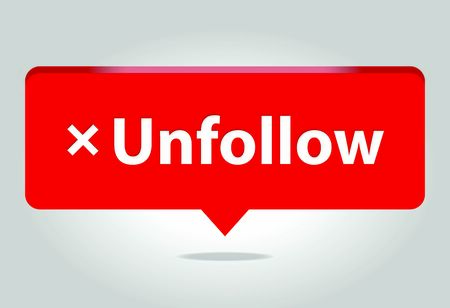 Unfollow buttonのイラスト素材