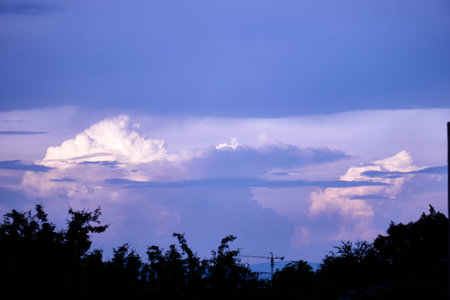 the purple sky on us, sunset