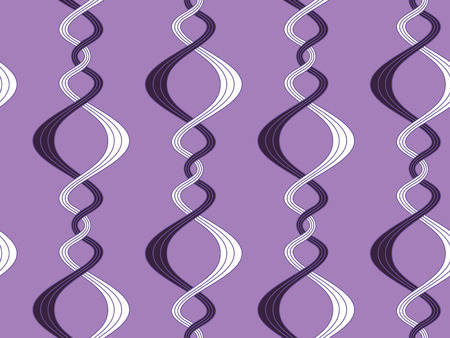 Vector seamless pattern of curvy linesのイラスト素材