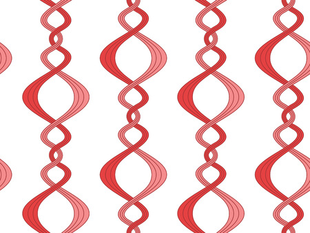 Vector seamless pattern of curvy linesのイラスト素材