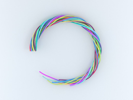 Color illustration of wire circle