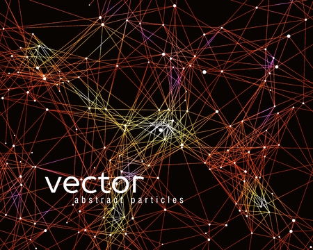 Vector element of abstract cybernetic particlesのイラスト素材