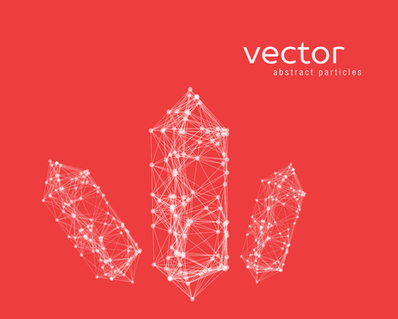 Vector abstract illustration of crystals. EPS 10.のイラスト素材