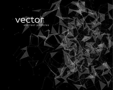 Vector background with abstract particles. EPS 10.のイラスト素材