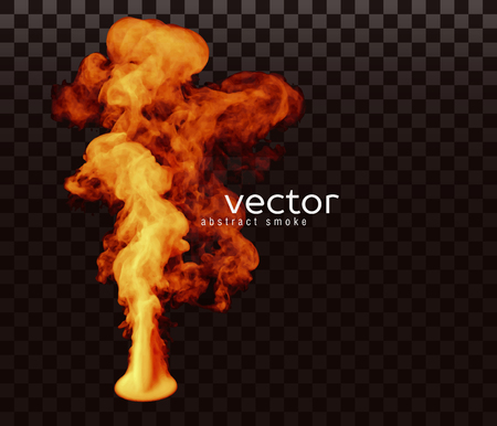 Vector illustration of smoke. Isolated transparent special effect.のイラスト素材