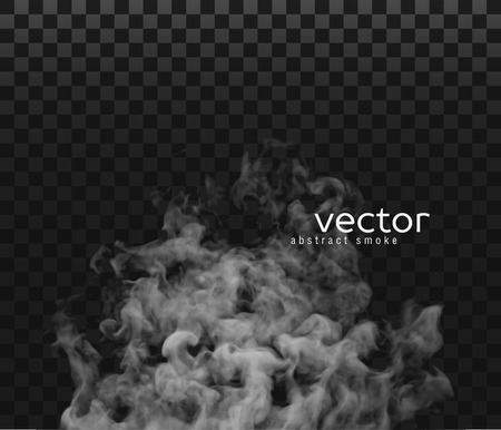 Vector illustration of smoke. Isolated transparent special effect.のイラスト素材