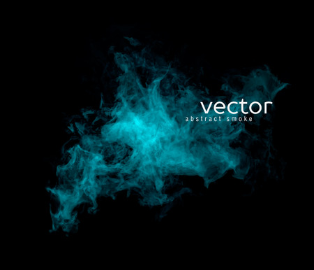 Vector abstract illustration of smoky shape on black background.のイラスト素材