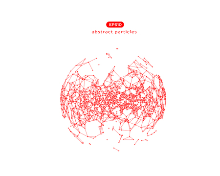 Vector illustration of abstract earth. You can easily change the color.のイラスト素材