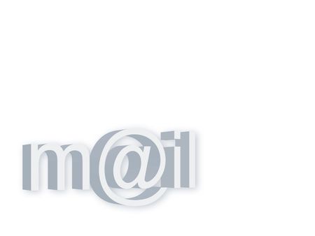 isolated grey mail symbolの写真素材