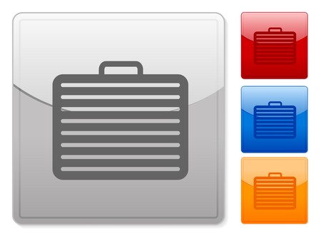 Color square web buttons suitcase on a white background.のイラスト素材
