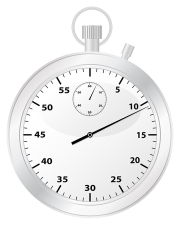 Chronometer isolated on a white background. Vector illustration.のイラスト素材