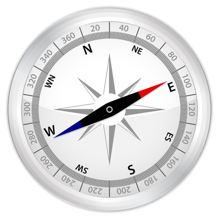 Icon compass on a white background. Vector illustration.のイラスト素材