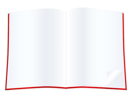 Open book with blank pages. Vector illustration.のイラスト素材