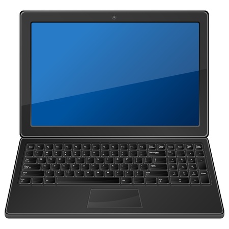Laptop on a white background. illustration.のイラスト素材