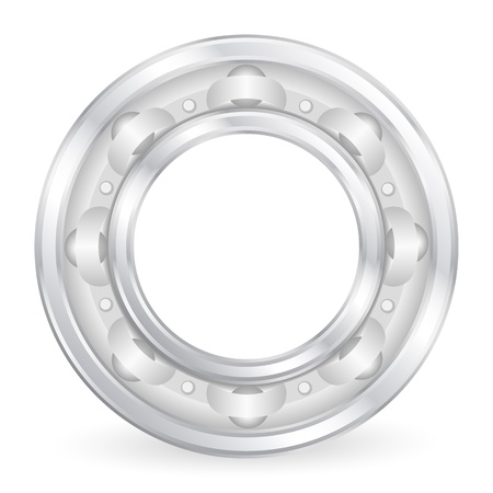 Ball bearing on a white background. Vector illustration.のイラスト素材