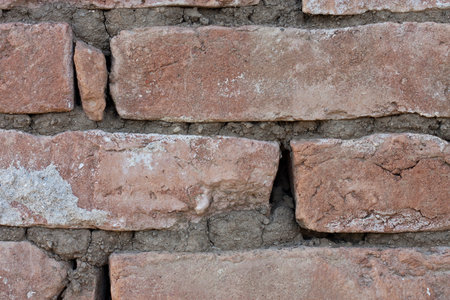 Brick wall texture background. Macro photo.