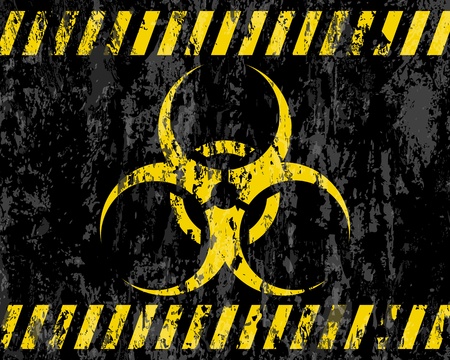 grunge biohazard sign background  illustrator のイラスト素材