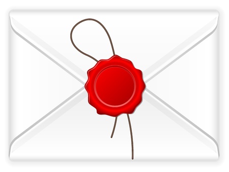Mail icon on a white backgroundのイラスト素材