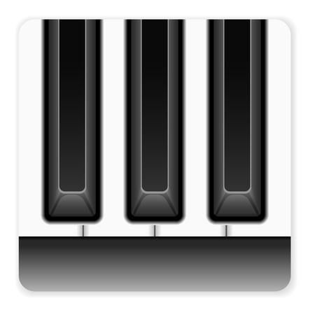 Music icon on white background  のイラスト素材