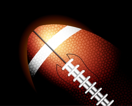 football ball on black background. のイラスト素材
