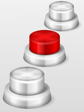 Stop knob button on grey background.のイラスト素材