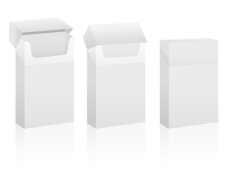 Cigarette box set on a white background.のイラスト素材