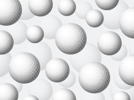 Seamless golf balls pattern background illustration.のイラスト素材