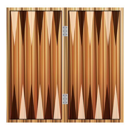 Backgammon on a white background. Vector illustration.のイラスト素材