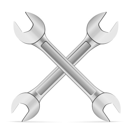 Wrench on a white background.のイラスト素材