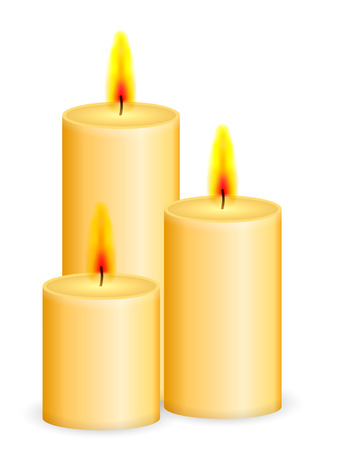 Candles on a white background. のイラスト素材